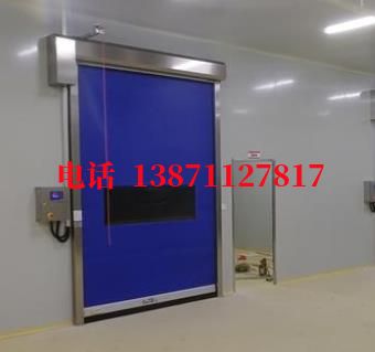 门柱拉链密封快速卷帘门